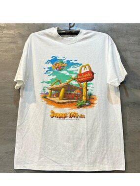 The Flintstones Roc Donald's Promo Graphic Unisex Vintage T-Shirt